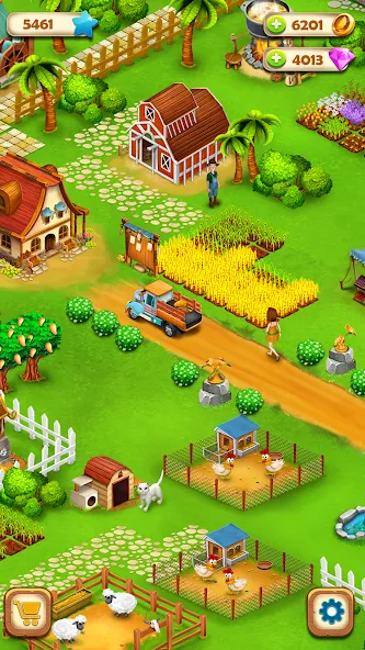 Country Valley Farming Game [MOD: безлимитные монеты и ресурсов] (Бесплатно / APK) — скриншот 3