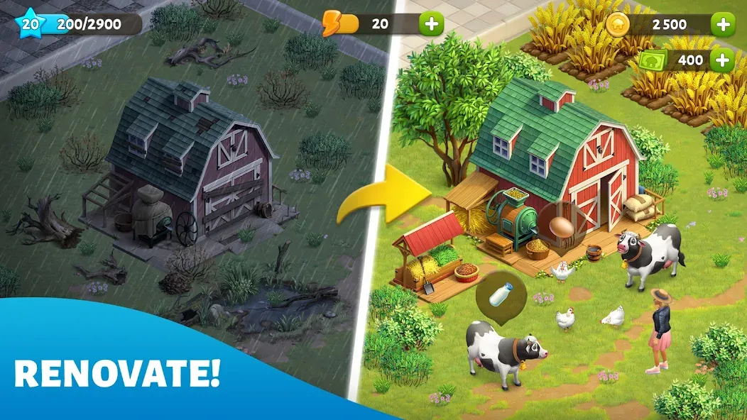 Spring Valley: Farm Game [MOD: безлимитные деньги и ресурсы] на Андроид — скриншот 2