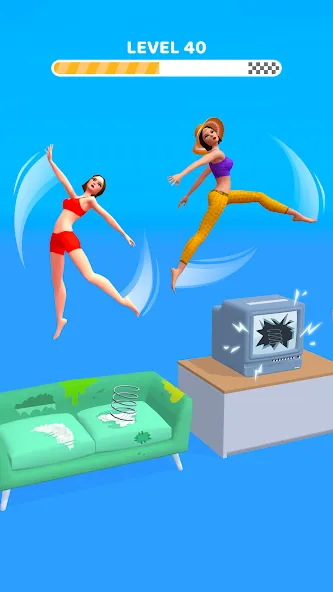 Скачать взлом Home Flip: Crazy Jump Master [MOD: безлимитные монеты и все уровни] — скриншот 1