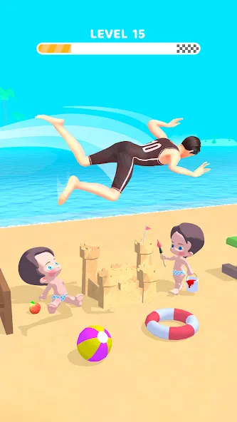 Скачать взлом Home Flip: Crazy Jump Master [MOD: безлимитные монеты и все уровни] — скриншот 2