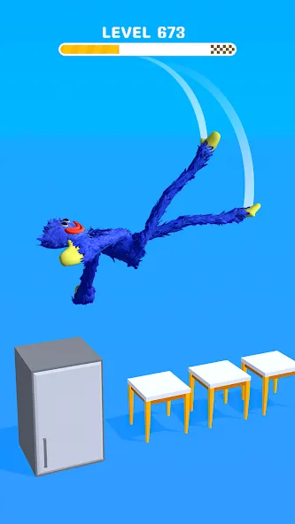 Скачать взлом Home Flip: Crazy Jump Master [MOD: безлимитные монеты и все уровни] — скриншот 4