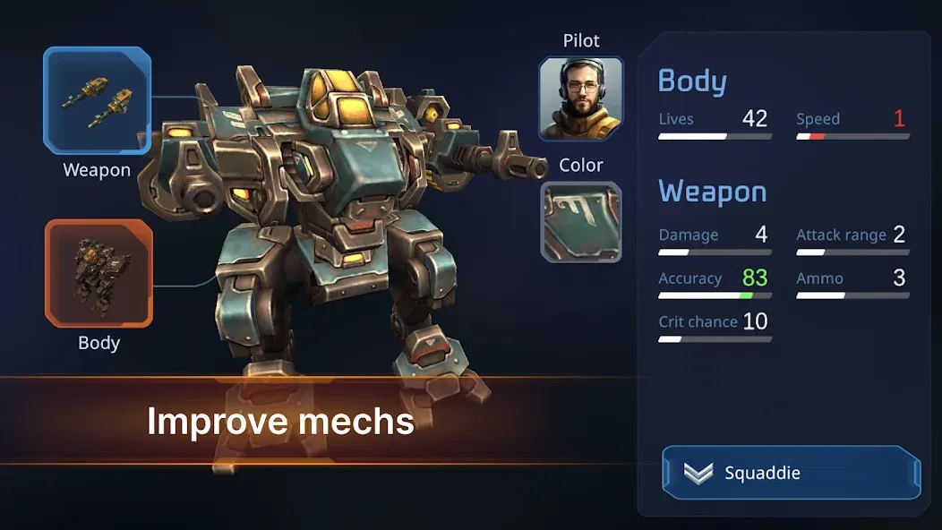 Concern: Mech Armored Front [MOD: безлимитные ресурсы и мощная броня] последняя версия — скриншот 3