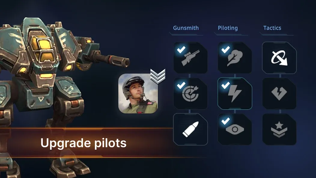 Concern: Mech Armored Front [MOD: безлимитные ресурсы и мощная броня] последняя версия — скриншот 5