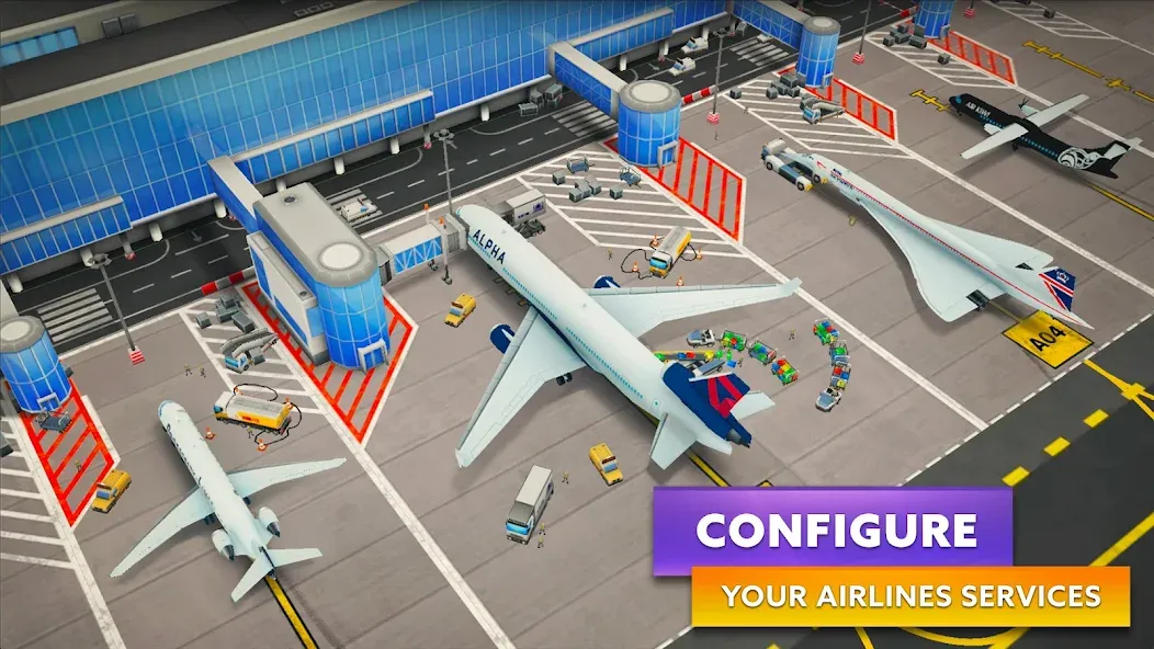 Airport Simulator: Tycoon Inc. [MOD: безлимитные деньги и все самолёты] последняя версия — скриншот 3