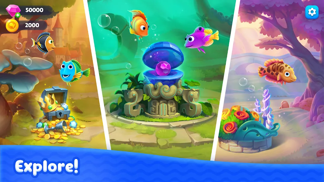Fishdom Solitaire [MOD: безлимитные монеты и жизни] (Бесплатно / APK) — скриншот 5