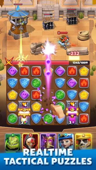 Взломанная Puzzle Breakers: Champions War [MOD: безлимитные деньги и усиленные герои] на Андроид — скриншот 4