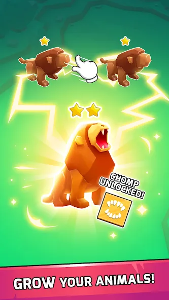 Animal Warfare [MOD: много ресурсов и сильные животные] на Андроид — скриншот 3
