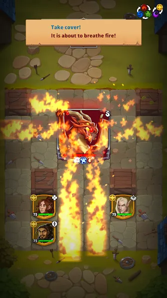 Скачать взлом Friends & Dragons - Puzzle RPG [MOD: безлимитные ресурсы и энергия] — скриншот 4
