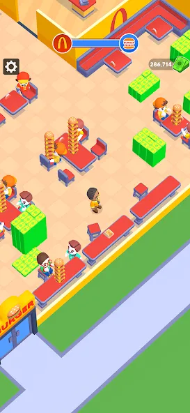 Скачать My Burger Shop: Burger Games [MOD: безлимитные деньги и все уровни] на телефон — скриншот 1