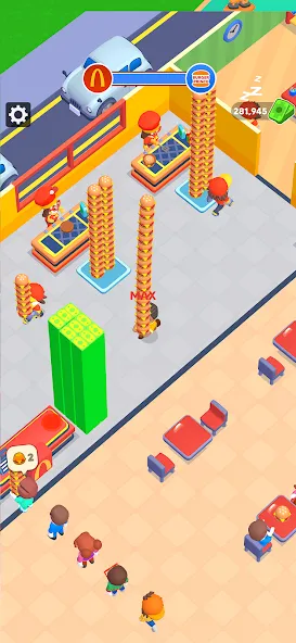 Скачать My Burger Shop: Burger Games [MOD: безлимитные деньги и все уровни] на телефон — скриншот 3