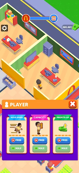Скачать My Burger Shop: Burger Games [MOD: безлимитные деньги и все уровни] на телефон — скриншот 4