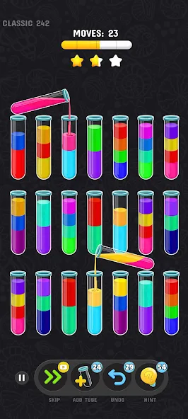 Color Water Sort Puzzle Games [MOD: без рекламы и все уровни открыты] последняя версия — скриншот 1