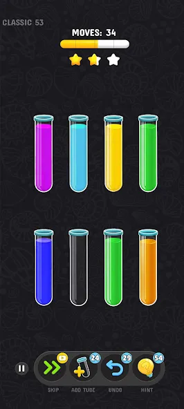 Color Water Sort Puzzle Games [MOD: без рекламы и все уровни открыты] последняя версия — скриншот 2