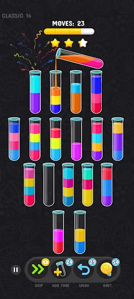 Color Water Sort Puzzle Games [MOD: без рекламы и все уровни открыты] последняя версия — скриншот 4