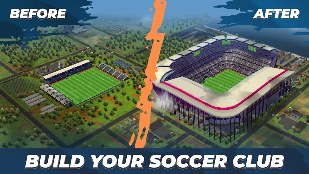 Взломанная Soccer - Matchday Manager 24 [MOD: безлимитные деньги и ресурсы] на Андроид — скриншот 3
