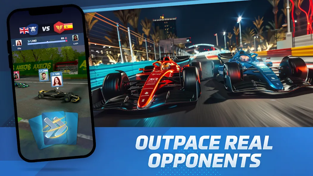 Скачать Racing Rivals: Team Car Game [MOD: безлимитные деньги и открыты все машины] на телефон — скриншот 3