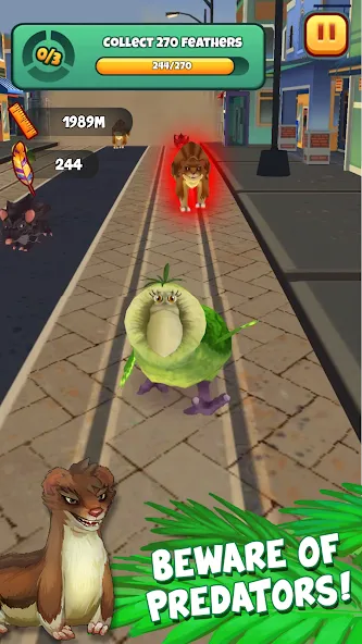 Kakapo Run: Animal Rescue Game [MOD: безлимитные монеты и жизни] на Андроид — скриншот 2
