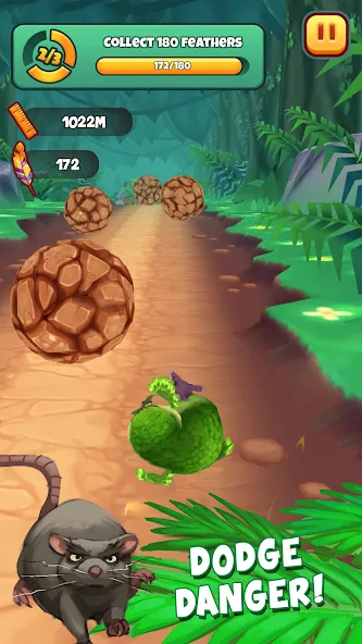 Kakapo Run: Animal Rescue Game [MOD: безлимитные монеты и жизни] на Андроид — скриншот 4
