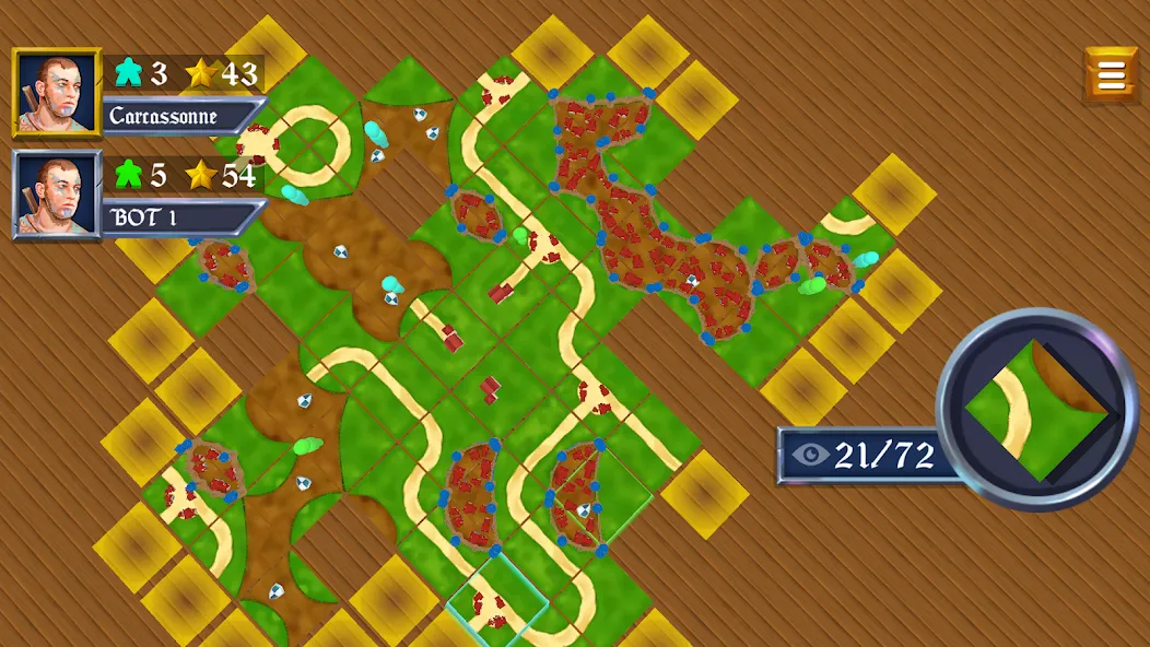 Скачать War of Carcassonne board Games [MOD: безлимитные ресурсы и открытые уровни] — скриншот 1