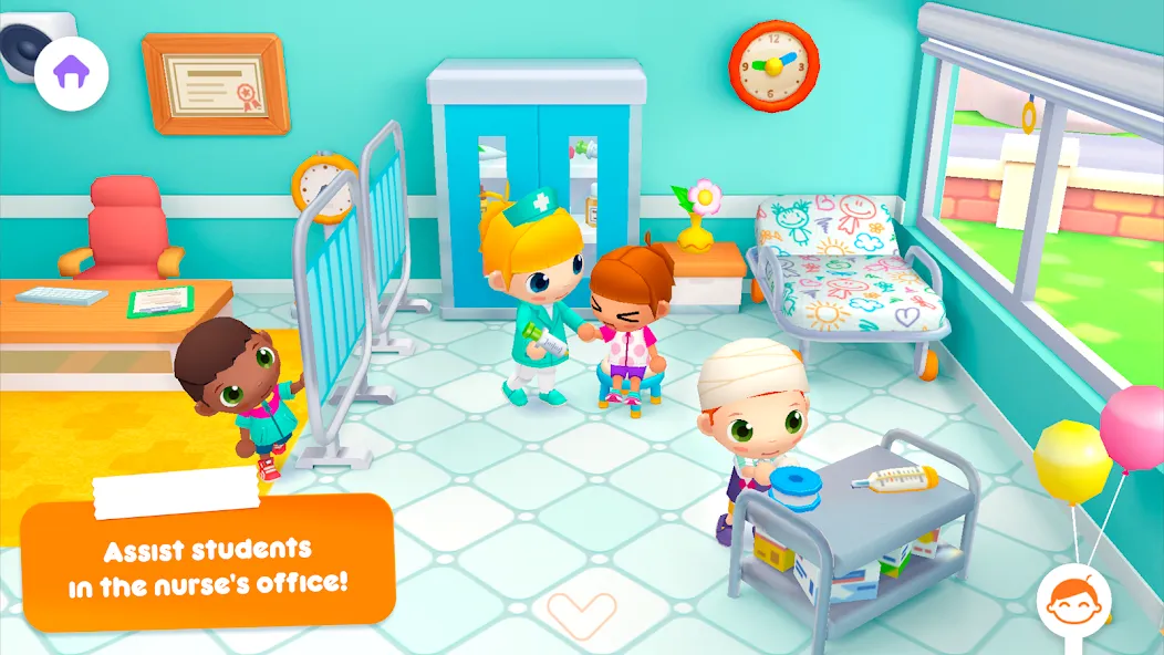 Скачать Sunny School Stories [MOD: открыты все персонажи и локации] на телефон — скриншот 2