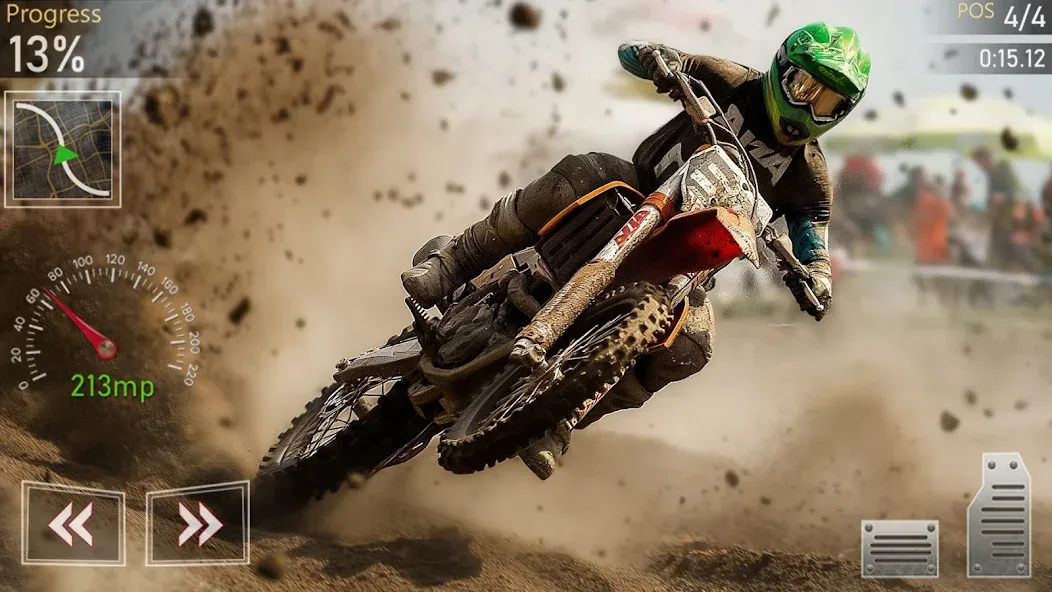 Скачать Motocross MX Dirt Bike Games [MOD: безлимитные деньги и все мотоциклы] — скриншот 2