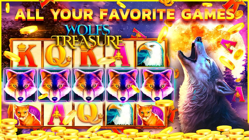 Legandary slots Casino Games [MOD: безлимитные монеты и бонусы] последняя версия — скриншот 1