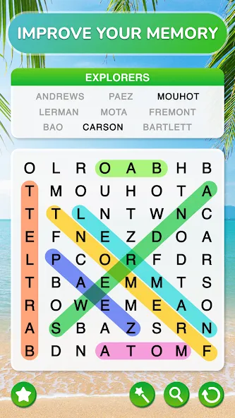 Word Search - Word Puzzle Game [MOD: безлимитные подсказки и ходы] на Андроид — скриншот 5
