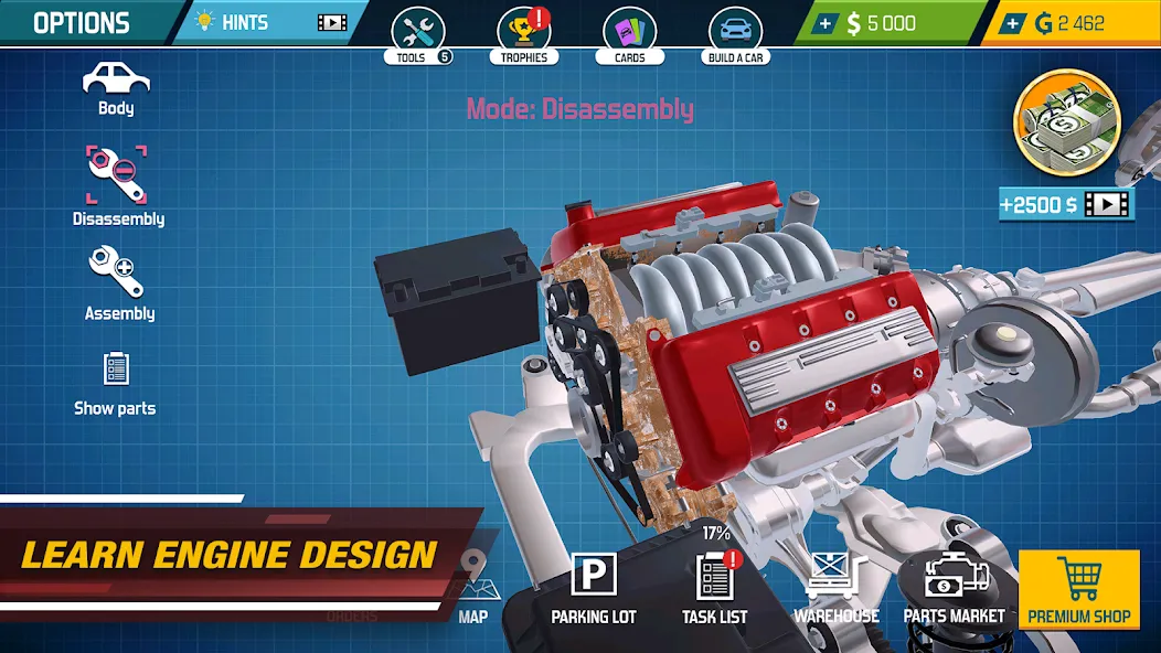 Скачать Car Mechanic Simulator 21 [MOD: безлимитные деньги и все машины] — скриншот 1