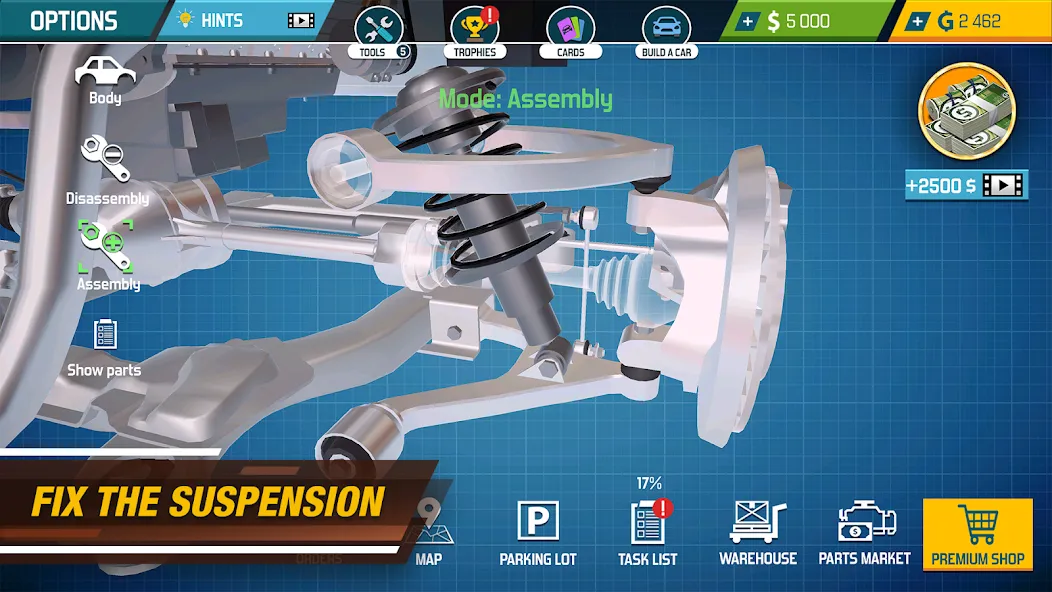 Скачать Car Mechanic Simulator 21 [MOD: безлимитные деньги и все машины] — скриншот 3