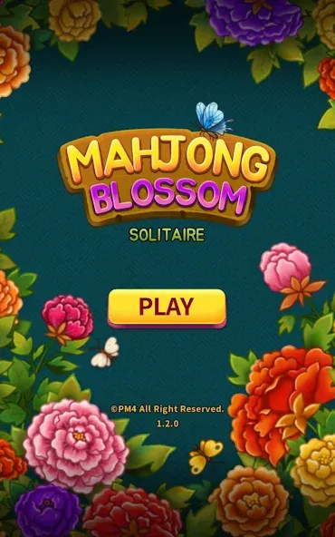 Скачать Mahjong Blossom Solitaire [MOD: без рекламы и бесконечные подсказки] на телефон — скриншот 1