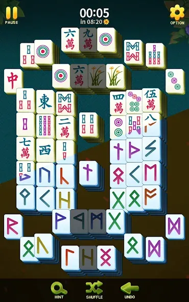 Скачать Mahjong Blossom Solitaire [MOD: без рекламы и бесконечные подсказки] на телефон — скриншот 3