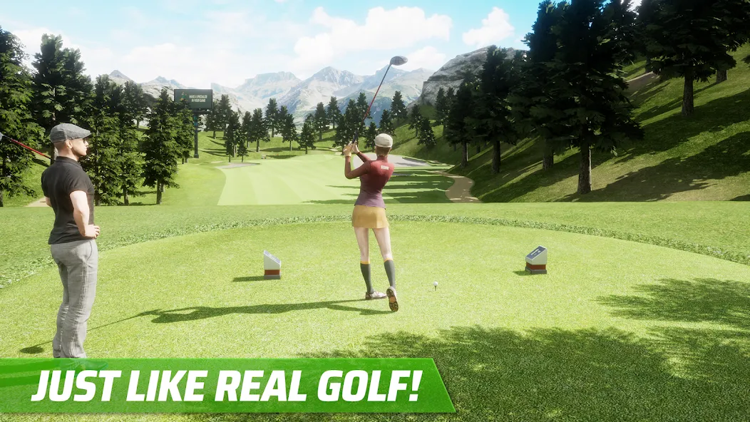 Скачать Golf King - World Tour [MOD: безлимитные монеты и улучшенное снаряжение] на телефон — скриншот 1