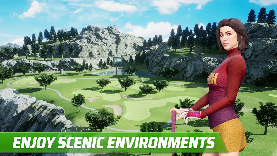 Скачать Golf King - World Tour [MOD: безлимитные монеты и улучшенное снаряжение] на телефон — скриншот 3
