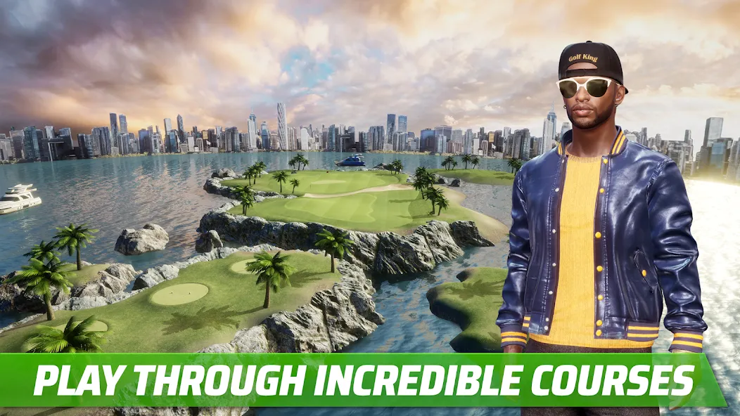Скачать Golf King - World Tour [MOD: безлимитные монеты и улучшенное снаряжение] на телефон — скриншот 4