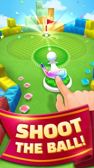 Mini Golf King [MOD: безлимитные монеты и все клюшки] на Андроид — скриншот 1