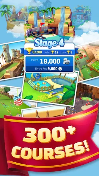 Mini Golf King [MOD: безлимитные монеты и все клюшки] на Андроид — скриншот 4