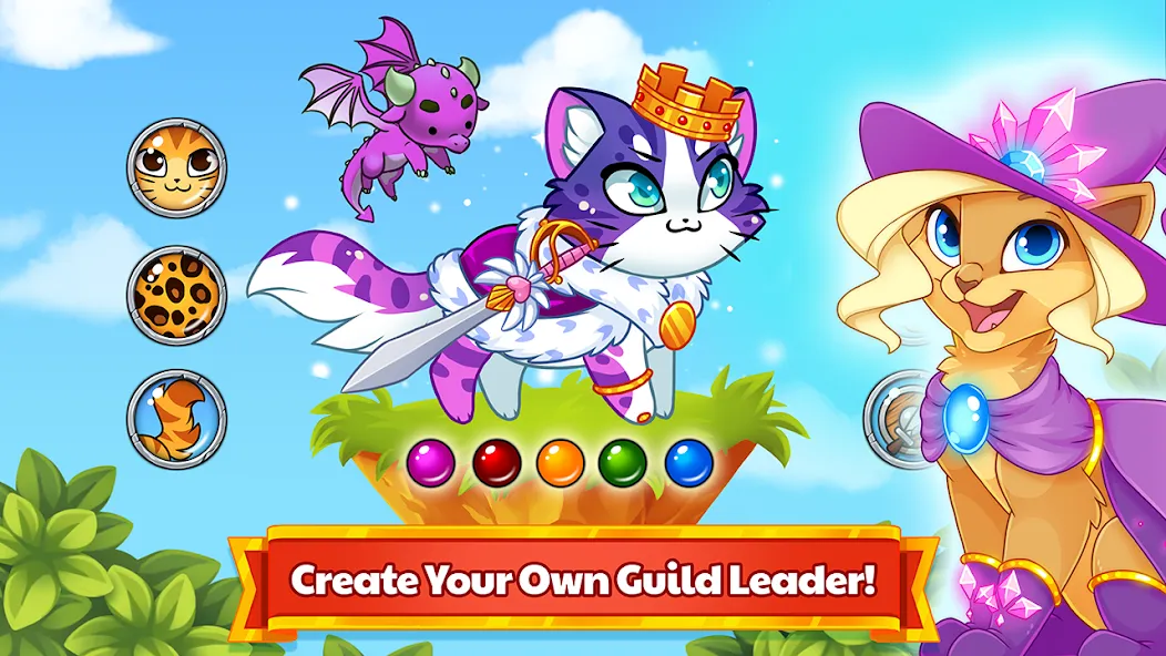 Скачать взлом Castle Cats - Idle Hero RPG [MOD: безлимитные деньги и энергия] — скриншот 3