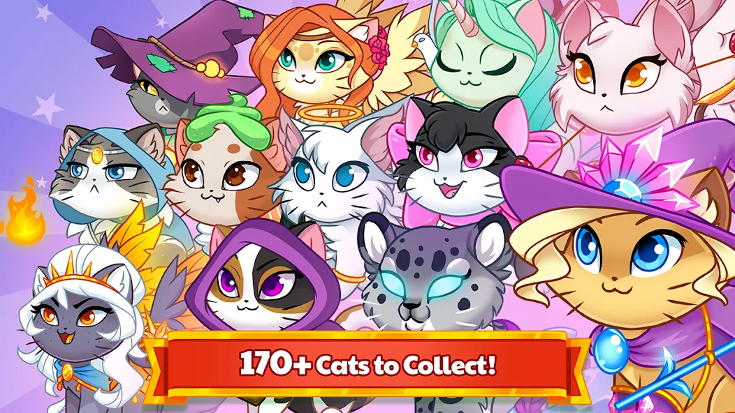 Скачать взлом Castle Cats - Idle Hero RPG [MOD: безлимитные деньги и энергия] — скриншот 4