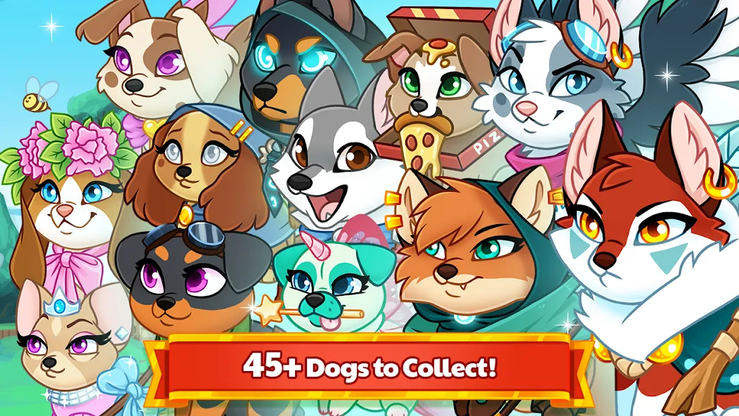 Dungeon Dogs - Idle RPG [MOD: безлимитные деньги и ресурсы] (Бесплатно / APK) — скриншот 3