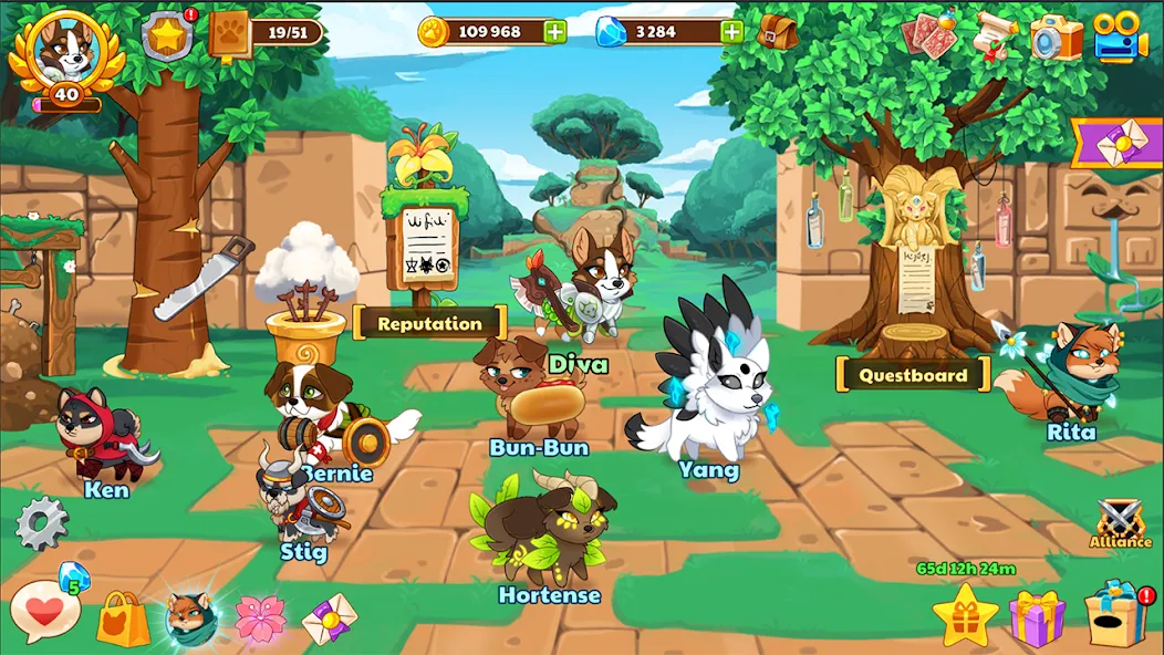 Dungeon Dogs - Idle RPG [MOD: безлимитные деньги и ресурсы] (Бесплатно / APK) — скриншот 5