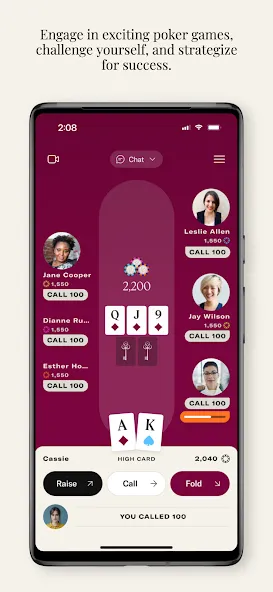 Скачать Poker Power [MOD: безлимитные фишки и открытые столы] на телефон — скриншот 2