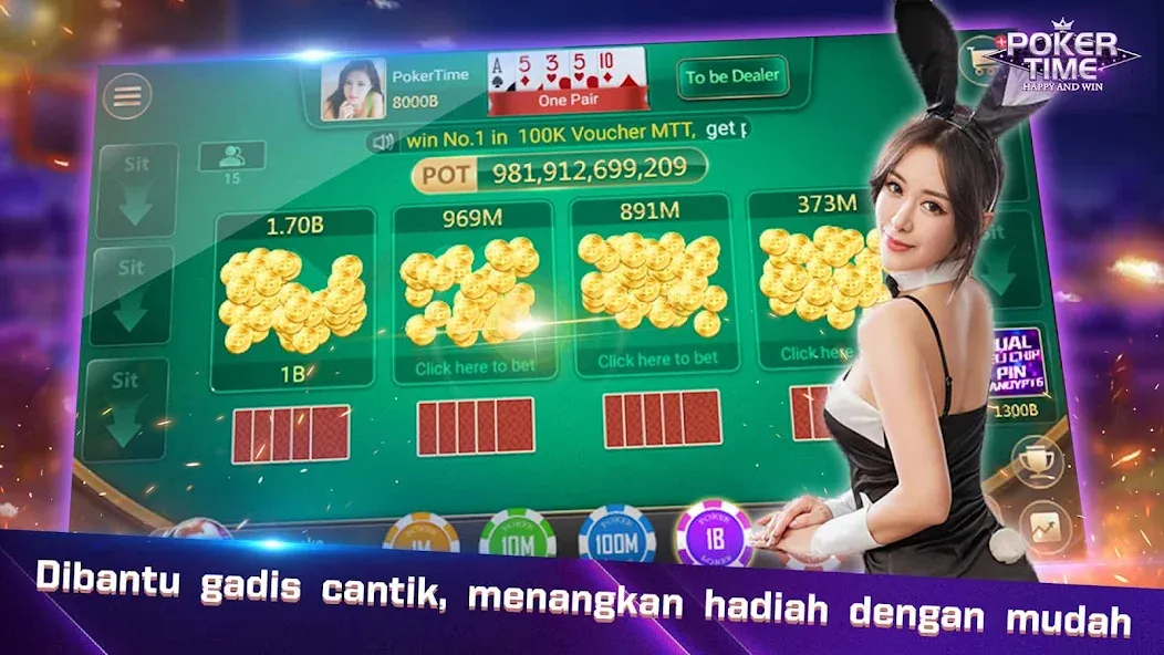 Poker Time- Pulsa Texas Holdem [MOD: безлимитные фишки и бонусы] (Бесплатно / APK) — скриншот 2