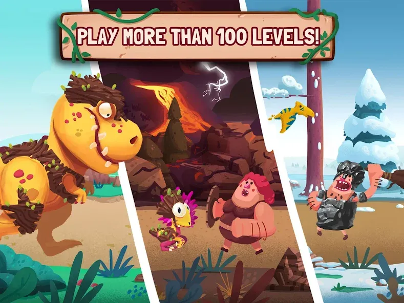 Скачать Dino Bash: Dinosaur Battle [MOD: безлимитные ресурсы и усиленные динозавры] — скриншот 4