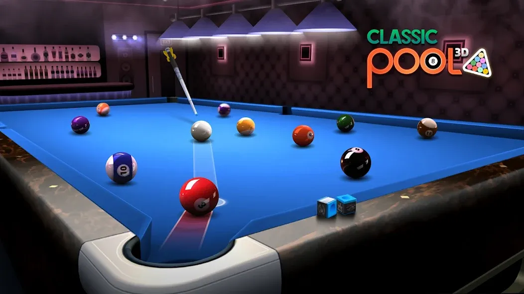 Classic Pool 3D: 8 Ball [MOD: безлимитные монеты и всё открыто] на Андроид — скриншот 4