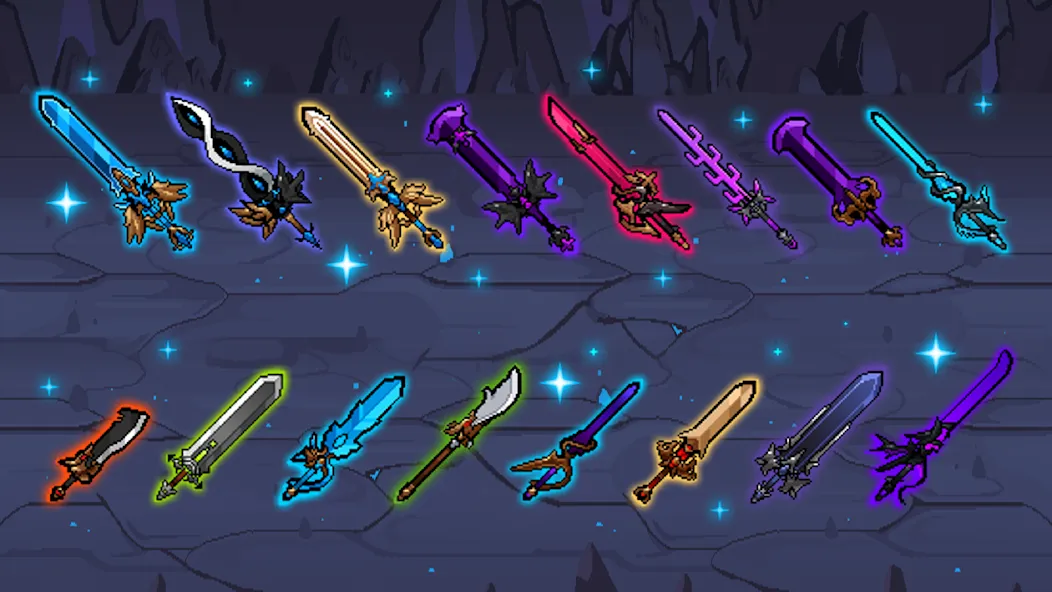 Hero Sword - Idle RPG [MOD: безлимитные монеты и усиленное оружие] на Андроид — скриншот 3