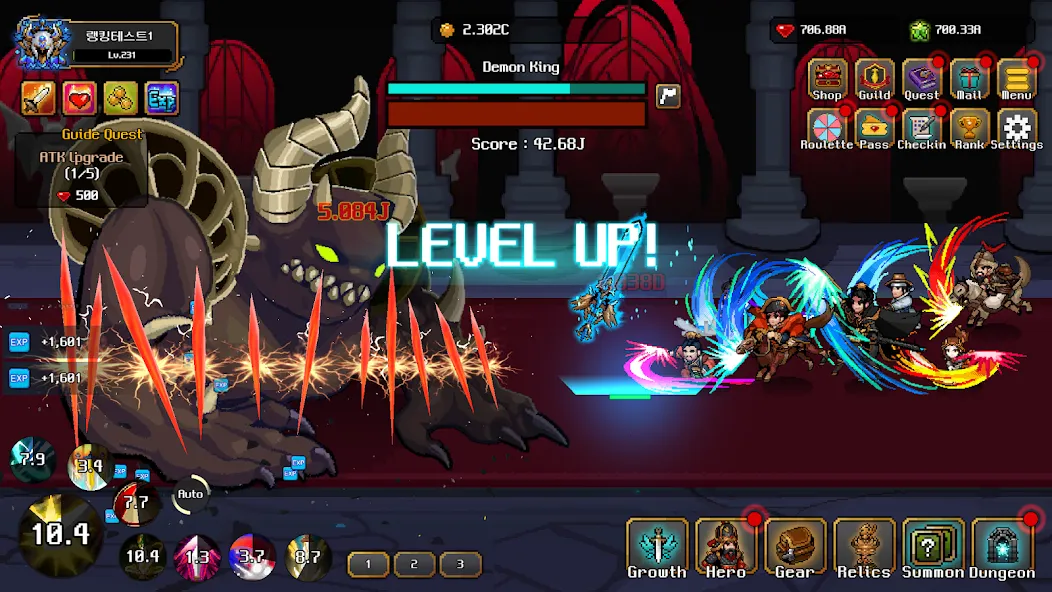 Hero Sword - Idle RPG [MOD: безлимитные монеты и усиленное оружие] на Андроид — скриншот 5
