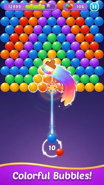 Bubble Shooter Gem Puzzle Pop [MOD: без рекламы и много монет] на Андроид — скриншот 3