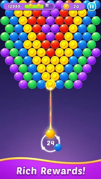 Bubble Shooter Gem Puzzle Pop [MOD: без рекламы и много монет] на Андроид — скриншот 5