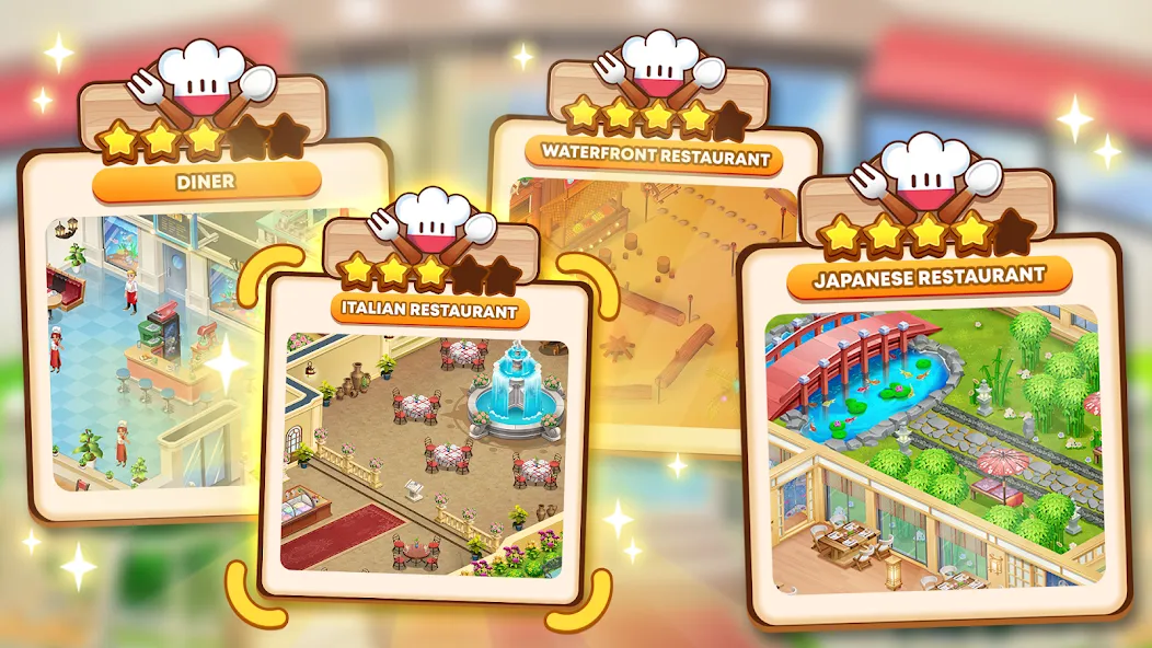 Скачать Merge Restaurant: Makeover [MOD: безлимитные монеты и энергия] на телефон — скриншот 2
