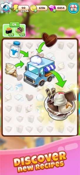 Скачать Merge Restaurant: Makeover [MOD: безлимитные монеты и энергия] на телефон — скриншот 4